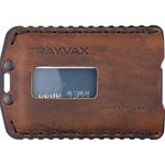 Trayvax Ascent Wallet, RFID Front Pocket Money and Credit Card Holder, Minimalist Slim Leather Metal Wallet for Men and Women, Black | Mississippi Mud, One Size, Ascent Wallet