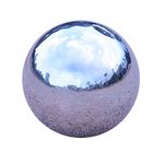 GDglobal Stainless Steel Gazing Ball, Hollow Ball Seamless Mirror Ball Sphere Gazing Ball for Home Garden Ornaments Decor,Sliver,Diameter 51-300mm (250mm)