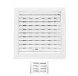 H&C VENT White Ventilation Grille with Connector, Slider, Insect Protection 7,5 x 7,5 Inch / 190 x 190mm │ Vent Cover │ Extractor Air Vent Covers for Inside, Outside │ Pipe Covers │ Wall Door Window