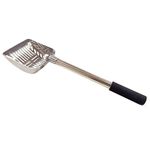 Cat Litter Scooper Metal Cat Litter Scoop Long Handle Cat Scoop Aluminum Litter Box Scooper Kitty Litter Scoop Non-Stick Stronger Large Cat Litter Sifter Scoop Manages Big Clumps of Multi-cat Families