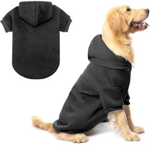 BINGPET Dog Hoodies - Fleece Lined Fall Dog Puppy Sweatshirt Soft Warm Sweater Winter Hooded Clothes for Small Medium Large Dogs & Cats