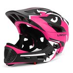 Lixada Kids Full Face Helmet Detachable Full Face Kids Bike Helmet Children Sports Safety Helmet for Cycling Skateboarding Roller Skating