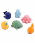 Play Nation Premium Bath in Style Squeeze Toy for Babies, Toddlers | Bathtub Floating Ocean Animal Toy | Aquatic Animal Pack of 6 | BIS Certified | Multicolor | 0-2 Years