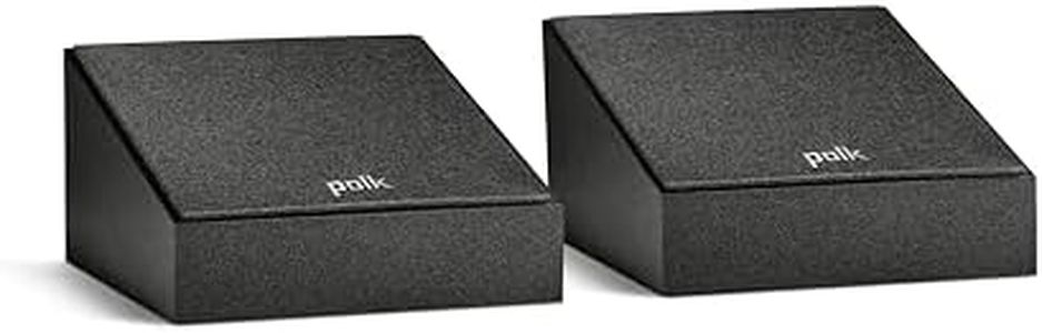 Polk Monitor XT90 Hi-Res Height Speaker Pair for 3D Sound Effect - Dolby Atmos-Certified, DTS:X and DTS Virtual:X Compatible 4" Dynamically Balanced Woofer, Midnight Black