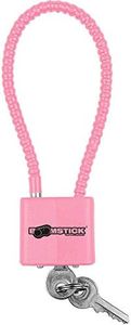 BOOMSTICK Pink Cable Gun Lock, 8.5" Keyed Handgun, Pistol, Rifle, Shotgun Safety Device