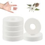 Sports Finger Tape 6 Rolls 0.6"x11 Yards Athletic Tape No Sticky Residue & Easy to Tear - for Rock Climbing, Jiu-Jitsu, Grappling, Martial Arts, Hockey Stick, Lifters (White1.5-6pack)