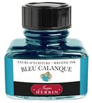 Herbin Fountain Pen Ink - 30ml Bottled - Bleu Calanque