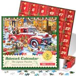 Jigsaw Advent Calendar 2024 Christmas Jigsaw Puzzles for Kids and Adults, Christmas Pets 1008 Pieces Christmas Advent Calendar, 24 Boxes Countdown to Christmas Puzzles Gift