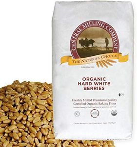 100% Organic Hard White Spring Wheat Berries - 25 lbs