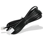 Uvital Telephone Extension Cable 5M for Home & Office, BT Phone Plug to RJ11 Male, 2 Pin 6P2C Lead for Landline, Modem, Fax(Black)