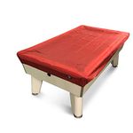 Jonny 8 Ball 7ft Fitted Nylon Snooker Pool Table Cover - RED