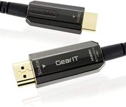 GearIT Fiber HDMI Cable 75ft, Active HDMI 2.0 Fiber Optic Cable - High-Speed 18Gbps 4K 60Hz 3D HDR 4 4 4 Suitable for Apple TV, HDTV, PS4 PS3, Xbox 360 One, Nintendo Switch and More