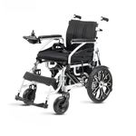 Ostrich Mobility Rocky 250 Foldable Electric Wheelchair for Adults & Seniors - Compact, Portable, 120kg Capacity, 6kmph Speed, Safety Brakes, Comfortable Cushion, Durable Steel Frame Power Chair