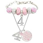 MEANT2TOBE 4th Birthday Gifts for Girls, 4th Birthday Charm Bracelet, 4th Birthday NeckLace, 4th Birthday Party Supplies, 4th Birthday Decorations for Girls, 4 Years Old Birthday Jewelry for Girls