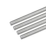 sourcing map Fully Threaded Rod M10 x 200mm 1.5mm Thread Pitch 304 Stainless Steel Right Hand Threaded Rods Bar Studs 4 Pack