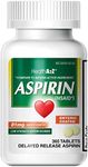 HealthA2Z® Aspirin 81 mg | Low Strength | Enteric Coated | Pain Relief | Reduces Minor Aches Muscle Pain & Cramps | Fever Reducer | Reduces Headache (365 Counts)