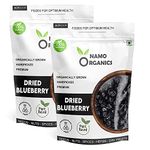 Namo Organics - 1Kg - Dried Blueberry - (Gluten Free, Fresh & NON GMO) Blueberries Dry Fruits blue berry