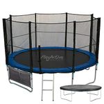 PlayActive 14FT Trampoline With FREE Safety Net Enclosure, Ladder, Rain Cover, Shoe Bag