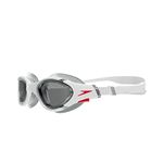 Speedo Unisex Adult Biofuse 2.0 Smoke-Lens Swim Goggles - White & Smoke