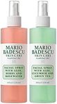 Mario Badescu Facial Spray Aloe, Rose Water and Cucumber - Green Tea Duo for Face, Neck or Hair, Cooling and Hydrating Face Mist for All Skin Types, Dewy Finish, 8 Fl Oz (Pack of 2)