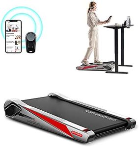 Egofit Walker Pro Small Under Desk Electric Treadmill Walking Machine, Installation-Free with LED Display, Remote Control and APP Control, Compact Fit Standing Desk Exerciser for Home Office Use