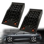 CertBuy 2 Pack Car Ramps for Jack Support and Lift Vehicle Maintenance, Low Profile Portable Car Service Ramps with Anti-Slip Pads for Garage for Maintenance or Oil Changes 17.2'' x 9.4'' x 3.1''