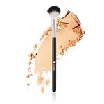 DUcare Highlighter Brush Makeup Brushes Fan Blending Eyeshadow Contouring Blush Brush Cosmetic Tool, 1Pcs Silvery&Black