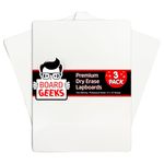 Dry Erase Lap Boards|9 X 12 Inch Large Whiteboard|White Board Set|Great For Teachers,Students,Children,Classroom|Reusable,Durable,Portable,Single Sided Whiteboard(3 Pack Lapboards)