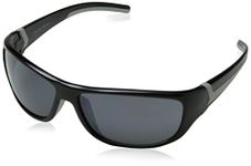 Eyelevel Men's REBEL REBEL Oval Sunglasses 65, Black/Grey/Grey Mirror