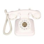 Vintage Telephone, Antique Phone Old Fashioned Push Button Dial Landline Phone, Classic Vintage Corded Phone, Desk Phone with Answering Machines and Caller ID