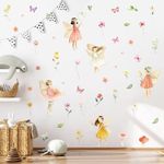 SIKERIC Watercolor Fairy Wall Decal