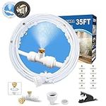 Misters for Outside Patio 35Ft (10M), Water Mister System, Outdoor Misting Cooling System for Patio, Backyard, Canopy, Garden, Porch, Gazebo Cool off, Yard Mist Hose Cooler, Greenhouse Assesorries