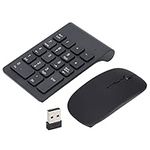 SUNGOOYUE Number Pad, Plug and Play 2.4GHz Wireless Technology 1200 DPI Sensitive Durable Number Pad Mouse Combo for Home Office (Black)