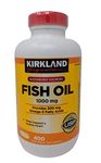 Kirkland Signature Natural Fish Oil Concentrate With Omega-3 Fatty Acids, 400 Softgels, 1000Mg