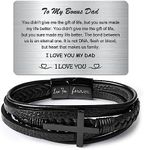 Temoto Birthday Gifts For Dad from Daughter - To My Dad Bracelet Gift I Love You Gifts for Him Anniversary Father's Day Gifts for Him