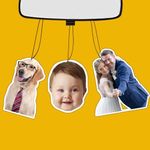 Custom Air Fresheners with Picture, Personalized Photo Air Freshener for Car Wardrobe Bathroom Hanging Ornaments (Irregular)