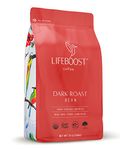 Lifeboost Coffee Whole Bean Coffee Dark Roast - Low Acid Single Origin USDA Organic Coffee - Non-GMO Whole Bean Coffee Third Party Tested For Mycotoxins & Pesticides - 12 Ounces