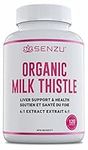 Certified Organic Milk Thistle 4:1 Extract = 4000mg, Liver Support and Health, Liver Protectant, Relieve Digestive Disturbances | Non-GMO, Vegan All-Natural (120 capsules) | Made in Canada