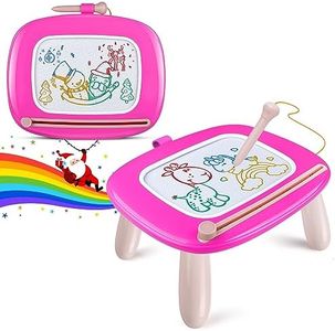 Smasiagon Toddler Girl Boy Toys,Magnetic Drawing Board for Toddlers,Early Learning Doodle Board Writing Painting Sketch Pad, Birthday Easter Valentines Day Gifts for 1 2 3 Year Old (Deep Pink)