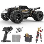 DEERC 9309E 1/16 All Terrain Fast RC Cars for Adults 40KPH,4WD Electric Off-Road Remote Control Monster Truck,2.4Ghz High Speed Car,Waterproof Monster Truck with 2 Batteries for Boys & Kids