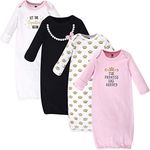 Hudson Baby Baby-Girls Cotton Gowns, Princess, 0-6 Months