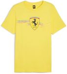 PUMA Men's Ferrari Race Big Shield Tee, Speed Yellow