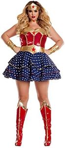 Party King Women's Wonderful Sweetheart Plus Size Costume, Red/Multi, 3X-Large