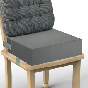 Booster Seat for Kitchen Chair, Adjustable Safety Belts Toddler Booster Seat, Corduroy Toddler Booster Seats for Dining table, Waterproof High Chair Booster Seats, Kids Child High Back Booster Age 2-6