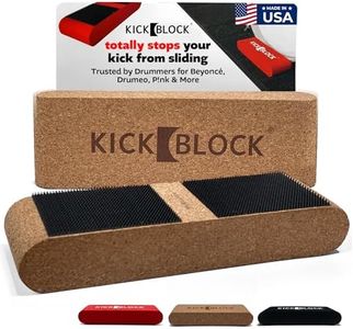 KickBlock Bass Drum Anchor – World’s Best Drum Stopper for Creep and Slide Prevention – Ultra-Grip Technology – Lightweight and Portable Drum Accessory – Natural Cork