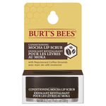 Burt's Bees Conditioning Mocha Lip Scrub and Exfoliator, With coffee grounds & Beeswax, to Exfoliate and Nourish Lips, 7g