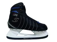 Softmax - Insulated Ice Skates for Men - Soft, Comfortable and Breathable Boots for Ice Skating (Black, Size 9)