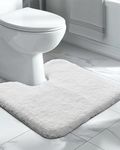 Disolla White Toilet Rug 22x24 Non 