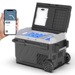 ACLONG 51L Car Fridge Freezer Portable Car Refrigerator 12/24V Blueteeth and APP Control Electric Cooler for Camping, Road Trip, Picnic, Outdoor and Home