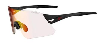 Rail Sport Sunglasses - Ideal For Cycling (Gravel, MTB & Road), Baseball & Softball, Matte Black (Clarion Red Fototec), Large-X-Large